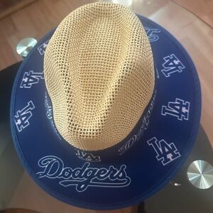 LA Dodgers straw hat